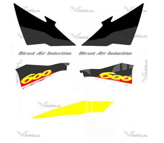 Decals for Honda CBR-600-F3 1995-1996 GREEN PART