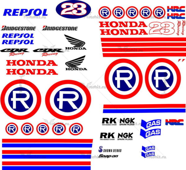 Decals for Honda CBR-600-F 2006 REPSOL-RETRO