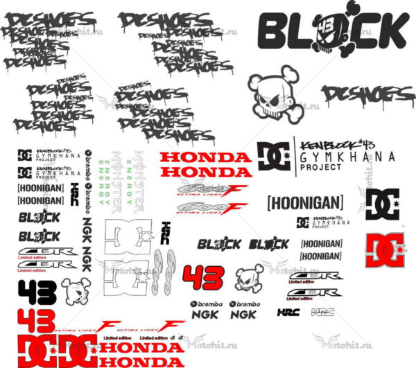 Decals for Honda CBR-600-F KEN-BLOCK