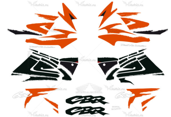 Decals for Honda CBR-600-F3 ORANGE 1997-1998