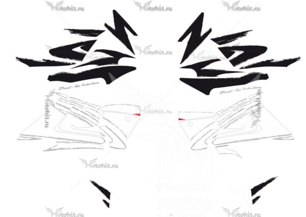 Decals for Honda CBR-600-F3 WHITE 1997-1998 sides
