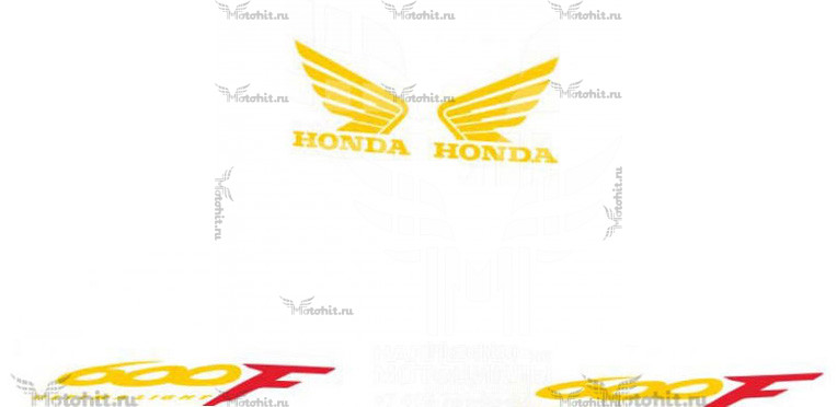 Decals for Honda CBR-600-F4 1999-2000 FOR-BLACK part