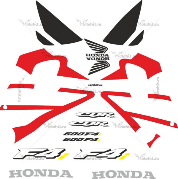 Decals for Honda CBR-600-F4I 2001-2005