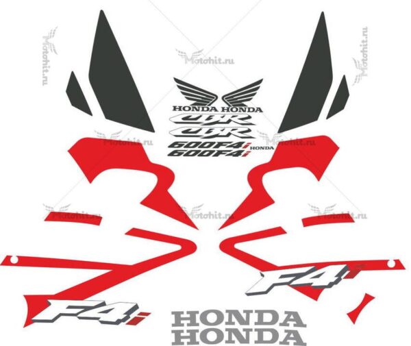 Decals for Honda CBR-600-F4I 2001-2005 RED