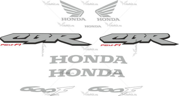 Decals for Honda CBR-600-F4I 2001-2006 FOR-DARK