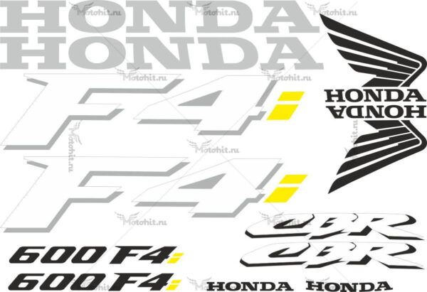 Decals for Honda CBR-600-F4I 2001 TXT