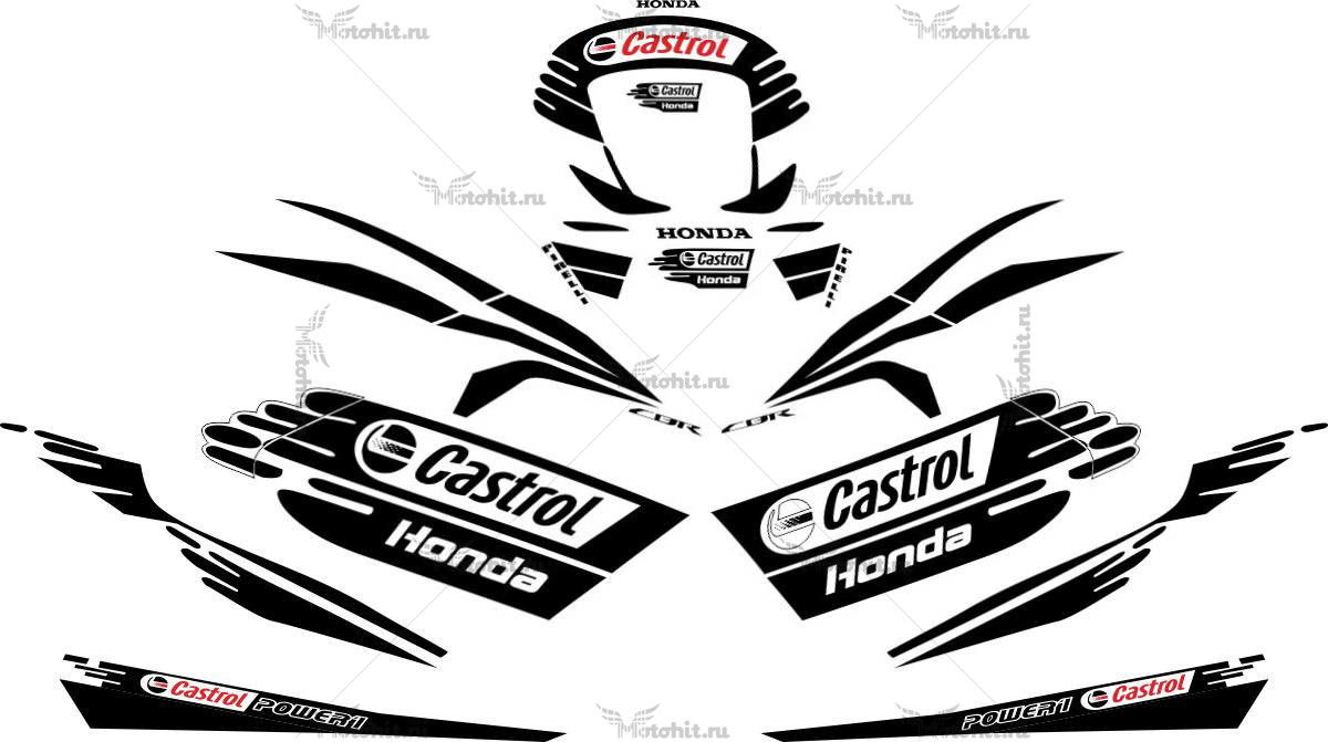 Decals for Honda CBR-600-RR 2005-2006 CASTROL