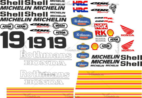 Decals for Honda CBR-600-RR 2005 ROTHMANS