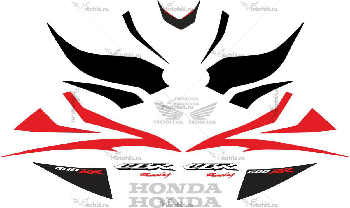 Decals for Honda CBR-600-RR 2007-2008