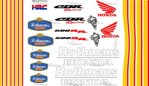 Decals for Honda CBR-600-RR 2007-2012 ROTHMANS