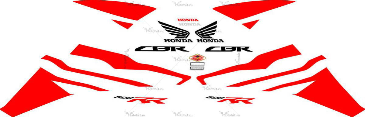 Decals for Honda CBR-600-RR 2011-2012 RED