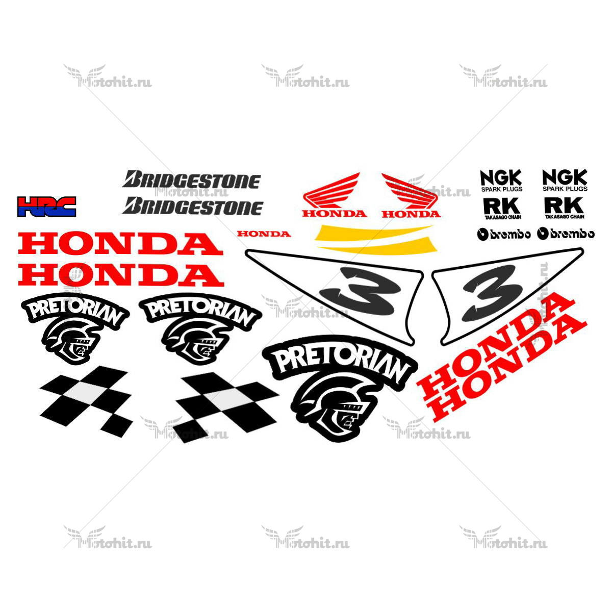 Decals for Honda CBR-600-RR PRETORIAN