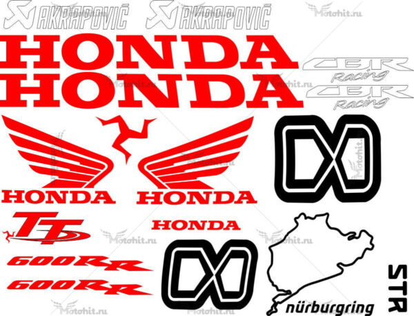 Decals for Honda CBR-600-RR TT-LEGEND-8-GUY-MARTIN