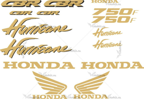 Decals for Honda CBR-750-F 2000 HURRICANE