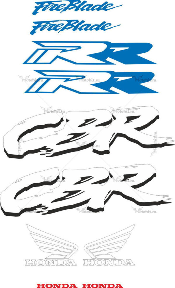 Decals for Honda CBR-900-RR 1992