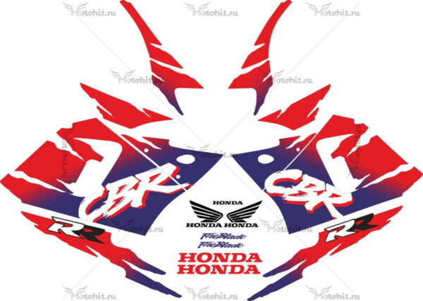 Decals for Honda CBR-900-RR 1994-1995 BLUE RED