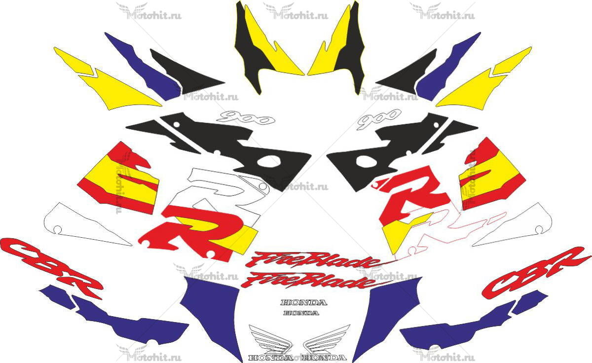 Decals for Honda CBR-900-RR 1996-1997