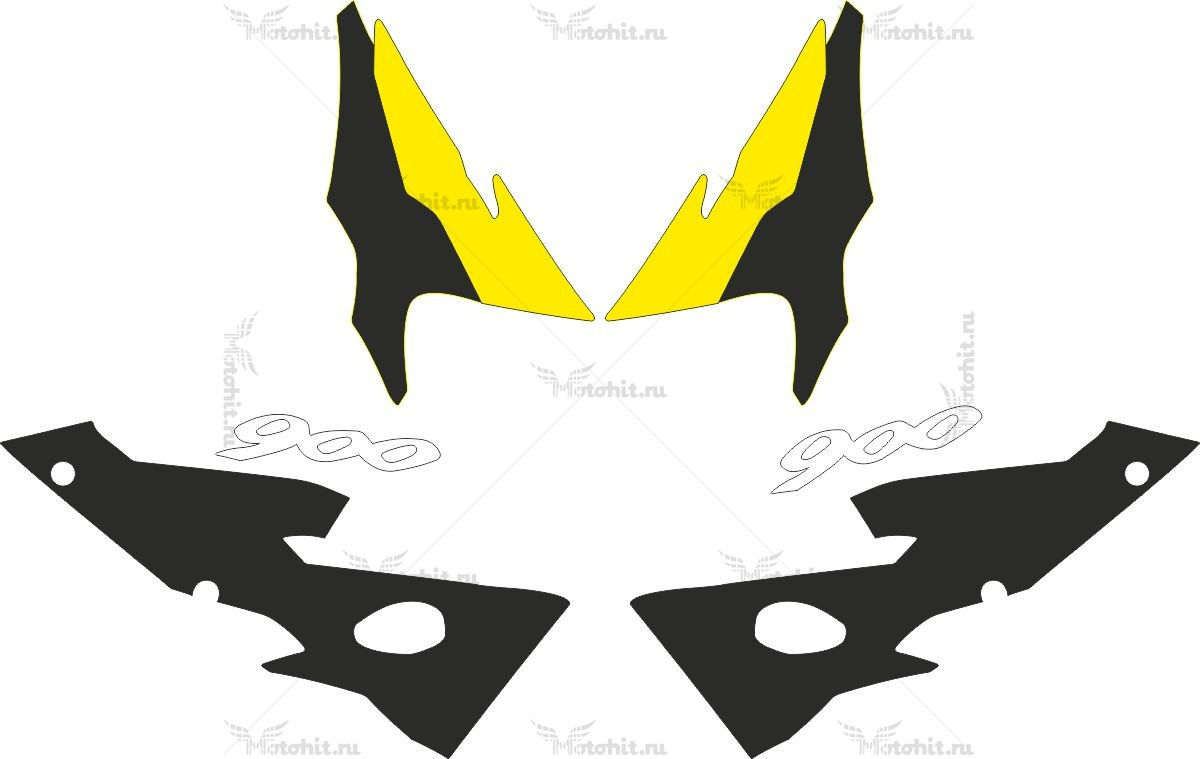 Decals for Honda CBR-900-RR 1996-1997 face