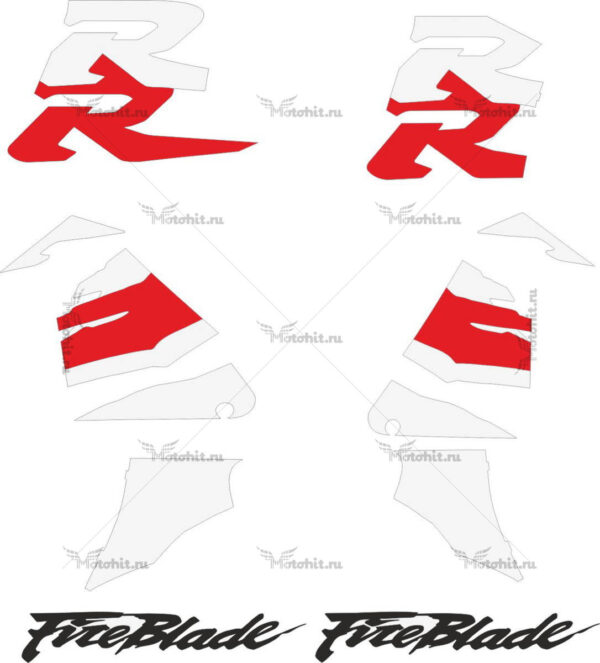 Decals for Honda CBR-900-RR 1996-1997 FIREBLADE-STD