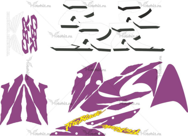 Decals for Honda CBR-900-RR 1998-1999 VIOLET