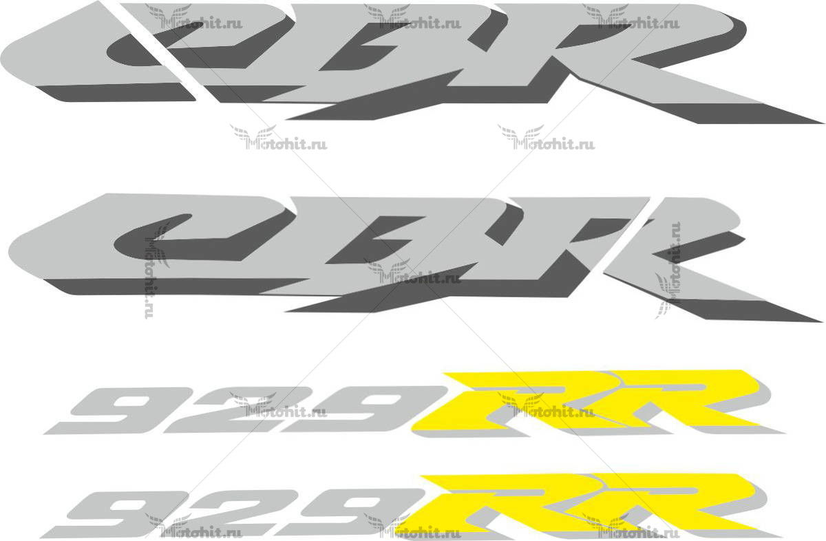 Decals for Honda CBR-929-US 2000-2001 TXT