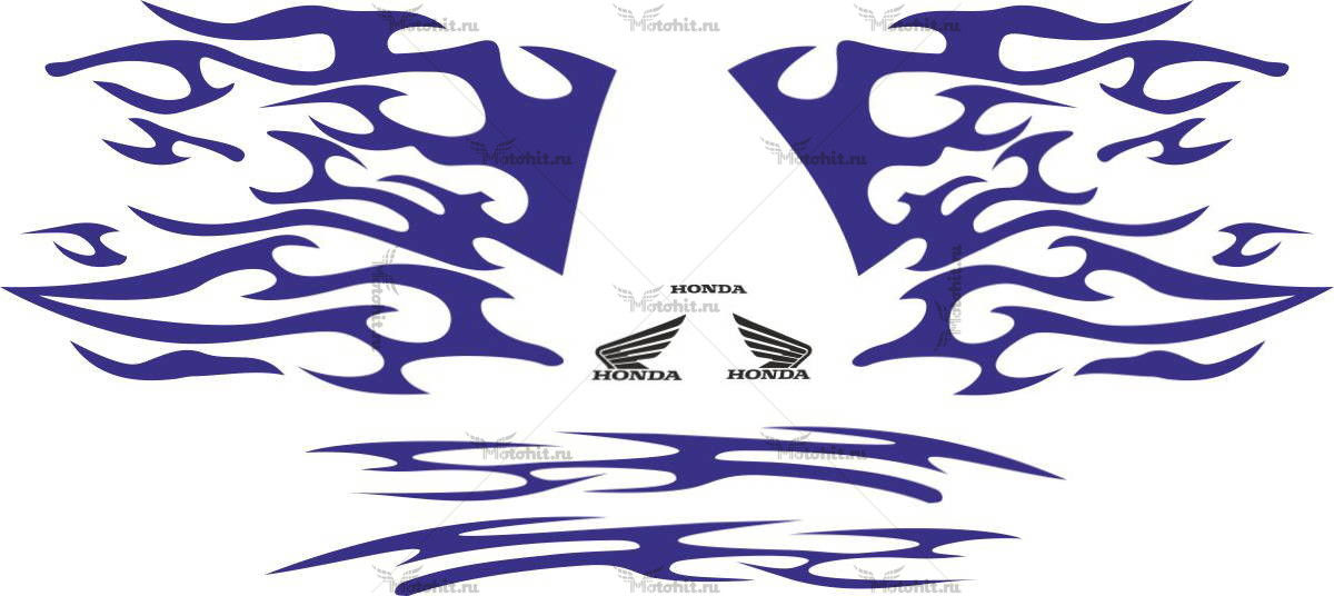 Decals for Honda CBR-1000 FLAMES