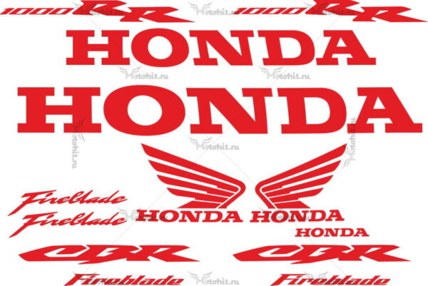 Decals for Honda CBR-1000 RR