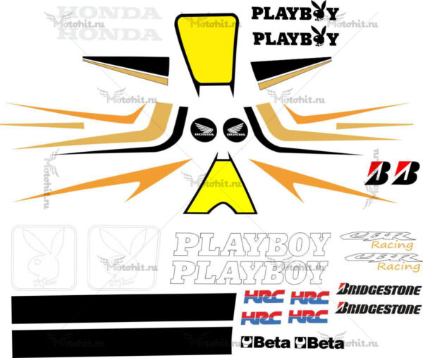 Decals for Honda CBR PLAYBOY