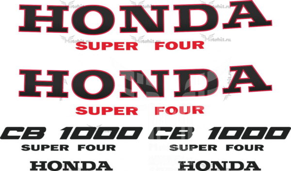 Decals for Honda CB-1000-SF 1992-1998 RED