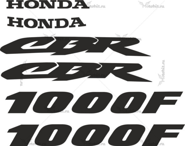 Decals for Honda CBR-1000-F