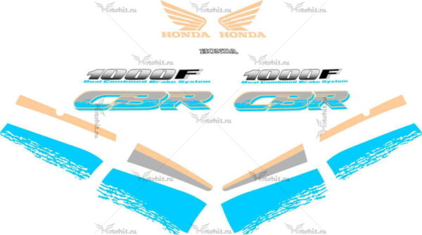 Decals for Honda CBR-1000-F 2