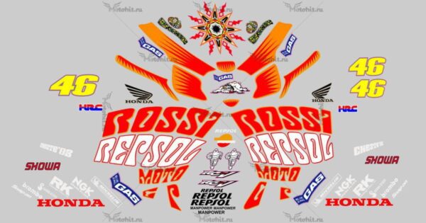 Decals for Honda CBR-1000-RR 2003 RC-211-V-REPSOL