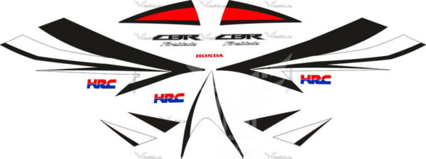 Decals for Honda CBR-1000-RR 2012-2016 HRC Black