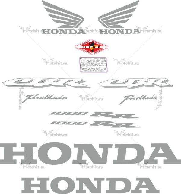 Decals for Honda CBR-1000-RR 2006-2007 LOGOS
