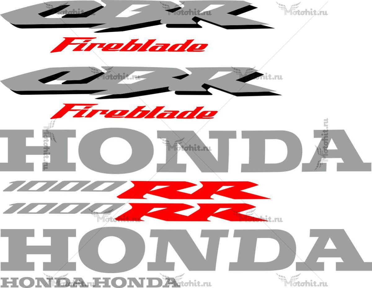 Decals for Honda CBR-1000-RR 2006 ORIGINAL