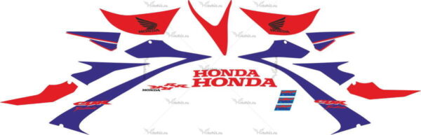 Decals for Honda CBR-1000-RR 2007 BLUE-RED