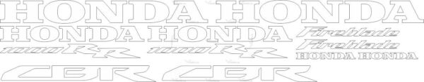 Decals for Honda CBR-1000-RR 2008 text only