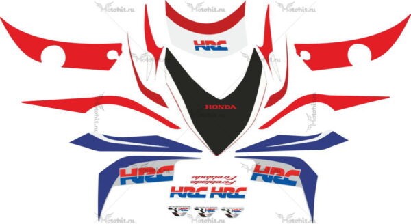 Decals for Honda CBR-1000-RR 2009 HRC-BLUE-RED