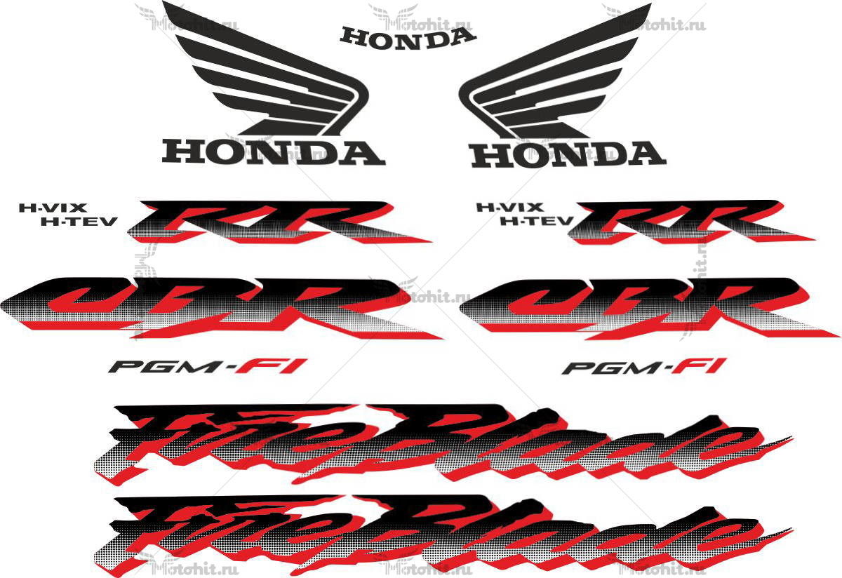 Decals for Honda CBR-1000-RR FIREBLADE
