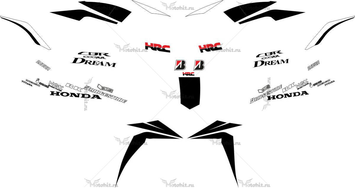 Decals for Honda CBR-1000-RR SBK8
