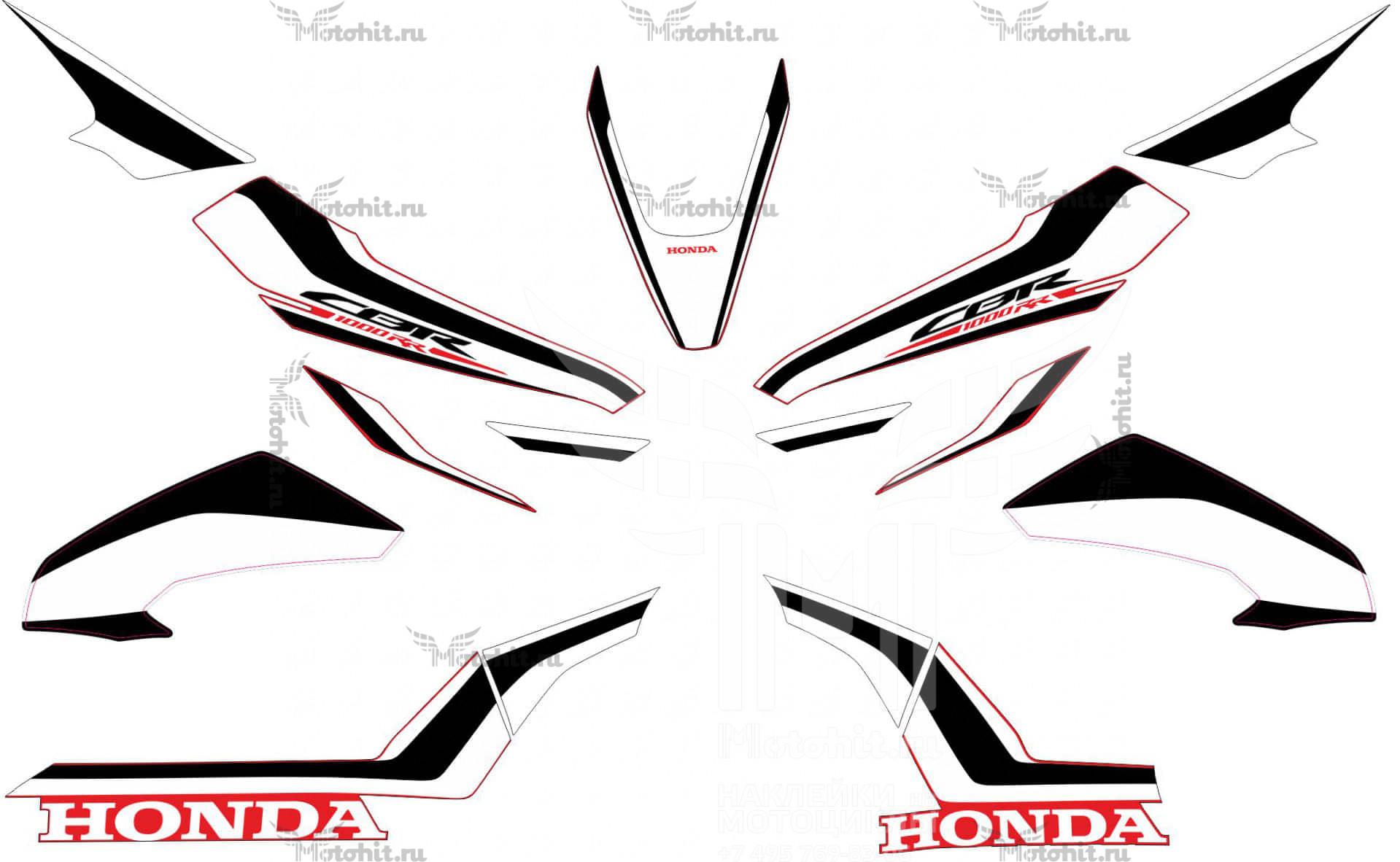 Decals for Honda CBR 1000 RR/RA Fireblade 2021