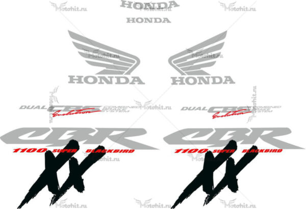 Decals for Honda CBR-1100-XX 1997-1998