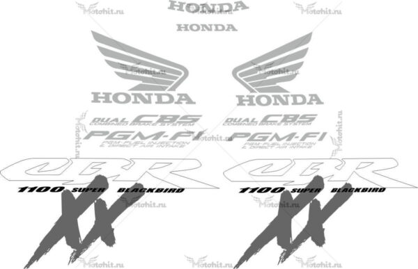 Decals for Honda CBR-1100-XX 1999-2007