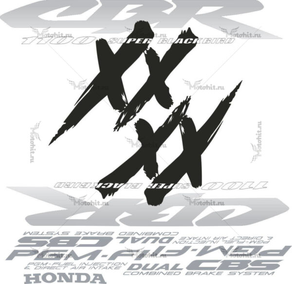 Decals for Honda CBR-1100-XX 2000