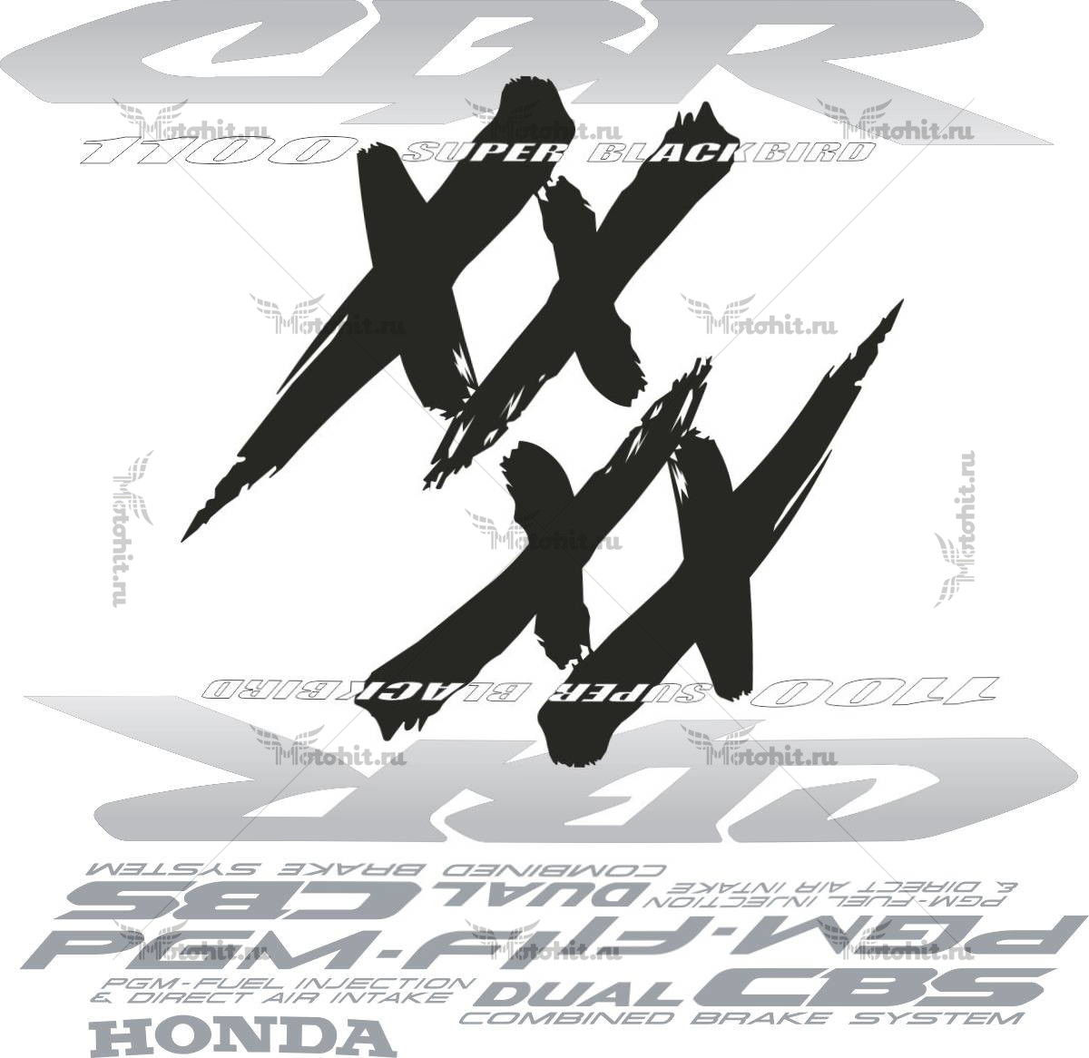 Decals for Honda CBR-1100-XX 2000