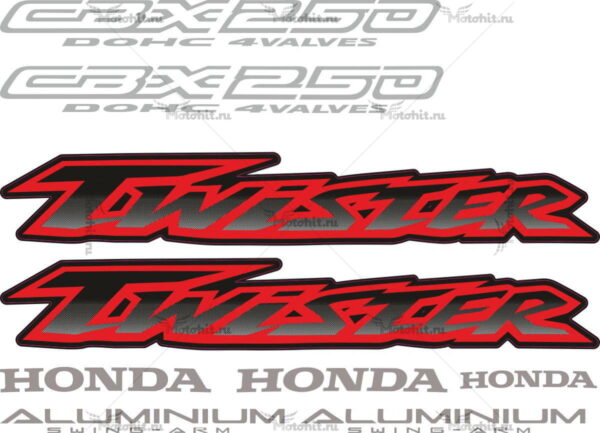 Decals for Honda CBX-250 2002 TWISTER