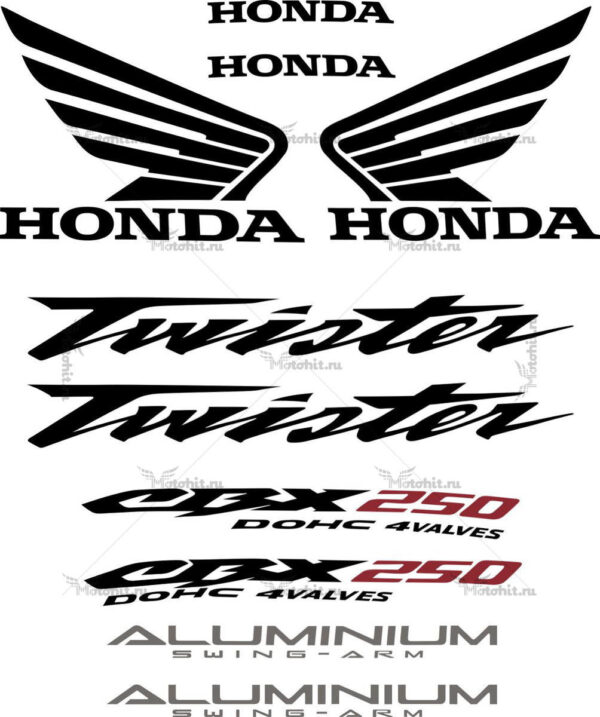 Decals for Honda CBX-250 2005 TWISTER
