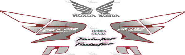Decals for Honda CBX-250 2007 SILVER