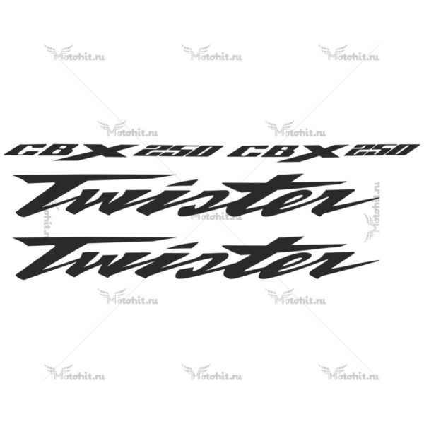 Decals for Honda CBX-250 TWISTER