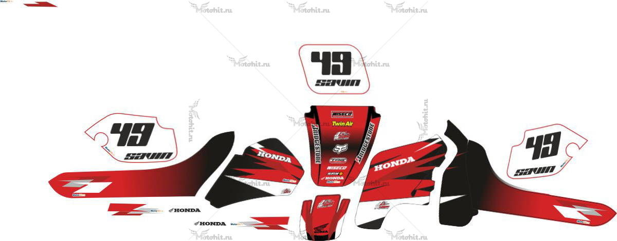 Decals for Honda CR-80 1990-1995